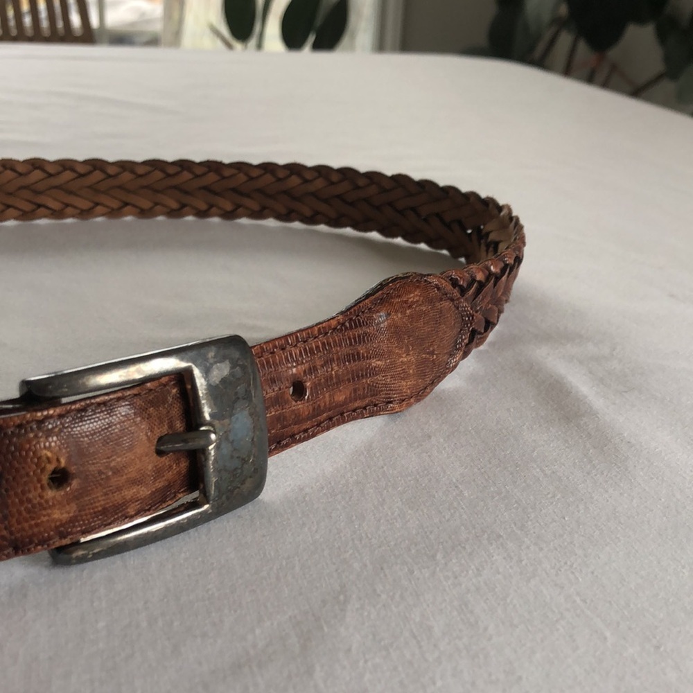 Teju lizard men’s belt made in Argentina GUC. - Picture 1 of 17